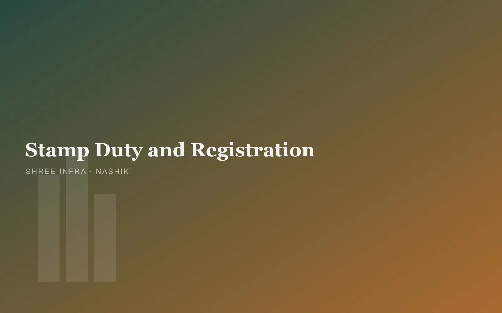 Stamp duty and registration charges in Nashik guide